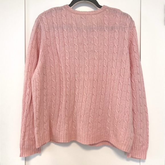 Tabi Pink Delicate Wool Blend Cardigan Sweater Vintage Dainty - Picture 3 of 5